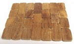 Carpet, rug made of wood chip for bathroom - Spa Wood carpet