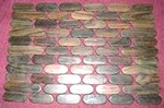 Carpet, rug made of wood chip for bathroom - Spa Wood carpet