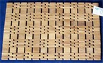 Carpet, rug made of wood chip for bathroom - Spa Wood carpet