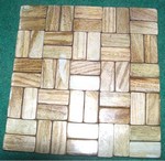 Carpet, rug made of wood chip for bathroom - Spa Wood carpet