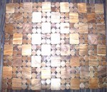 Carpet, rug made of wood chip for bathroom - Spa Wood carpet