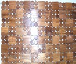 Carpet, rug made of wood chip for bathroom - Spa Wood carpet