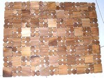 Carpet, rug made of wood chip for bathroom - Spa Wood carpet