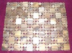 Carpet, rug made of wood chip for bathroom - Spa Wood carpet