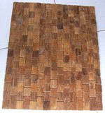 Carpet, rug made of wood chip for bathroom - Spa Wood carpet