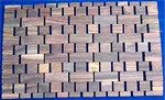 Carpet, rug made of wood chip for bathroom - Spa Wood carpet