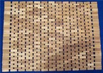 Carpet, rug made of wood chip for bathroom - Spa Wood carpet