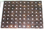 Carpet, rug made of wood chip for bathroom - Spa Wood carpet