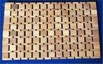 Carpet, rug made of wood chip for bathroom - Spa Wood carpet