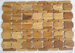 Carpet, rug made of wood chip for bathroom - Spa Wood carpet