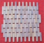 Carpet, rug made of wood chip for bathroom - Spa Wood carpet