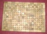 Carpet, rug made of wood chip for bathroom - Spa Wood carpet