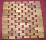 Carpet, rug made of wood chip for bathroom - Spa Wood carpet