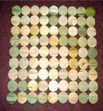 Carpet, rug made of wood chip for bathroom - Spa Wood carpet