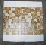Carpet, rug made of wood chip for bathroom - Spa Wood carpet