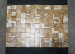 Carpet, rug made of wood chip for bathroom - Spa Wood carpet