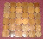 Carpet, rug made of wood chip for bathroom - Spa Wood carpet