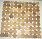 Carpet, rug made of wood chip for bathroom - Spa Wood carpet