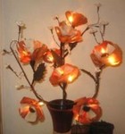 COMPOSITION FLORALE - FLEUR ARTIFICIELLE & VEGETALE LUMINEUSE composition florale - fleur vegetale lumineuse