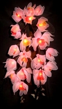 bouquet artificial floral stem light satin