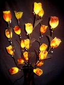 bouquet artificial floral stem light satin