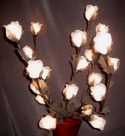 bouquet art floral fleur satin lumineuse