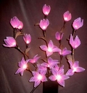 bouquet artificial floral stem light satin