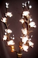 bouquet art floral fleur satin lumineuse