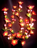 bouquet artificial floral stem light satin