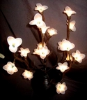 bouquet art floral fleur satin lumineuse