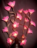 bouquet artificial floral stem light satin