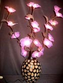 bouquet artificial floral stem light satin