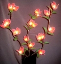 bouquet artificial floral stem light satin