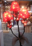 bouquet artificial floral stem light satin