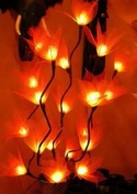 bouquet artificial floral stem light satin