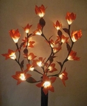 bouquet artificial floral stem light satin