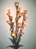 bouquet artificial floral stem light satin