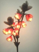 bouquet artificial floral stem light satin