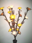 bouquet artificial floral stem light satin