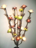 bouquet artificial floral stem light satin