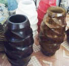 mango wood vase
