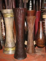 exotic wood vase home decor