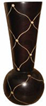 exotic wood vase home decor